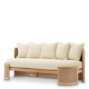 Cushioned Rattan-Look Outdoor Sofa Marenzo | Eichholtz Miami