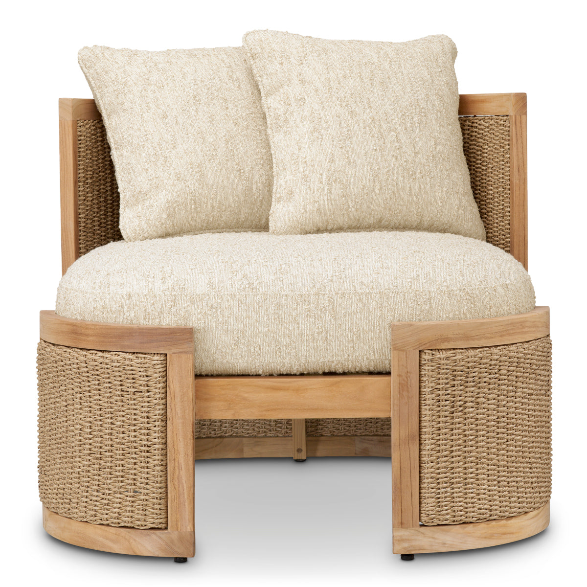 Cushioned Rattan-Look Outdoor Chair Marenzo | Eichholtz Miami