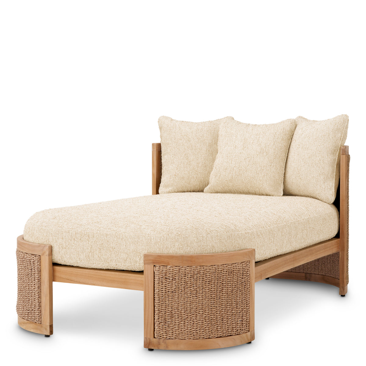 Cushioned Rattan-Look Outdoor Daybed Marenzo | Eichholtz Miami
