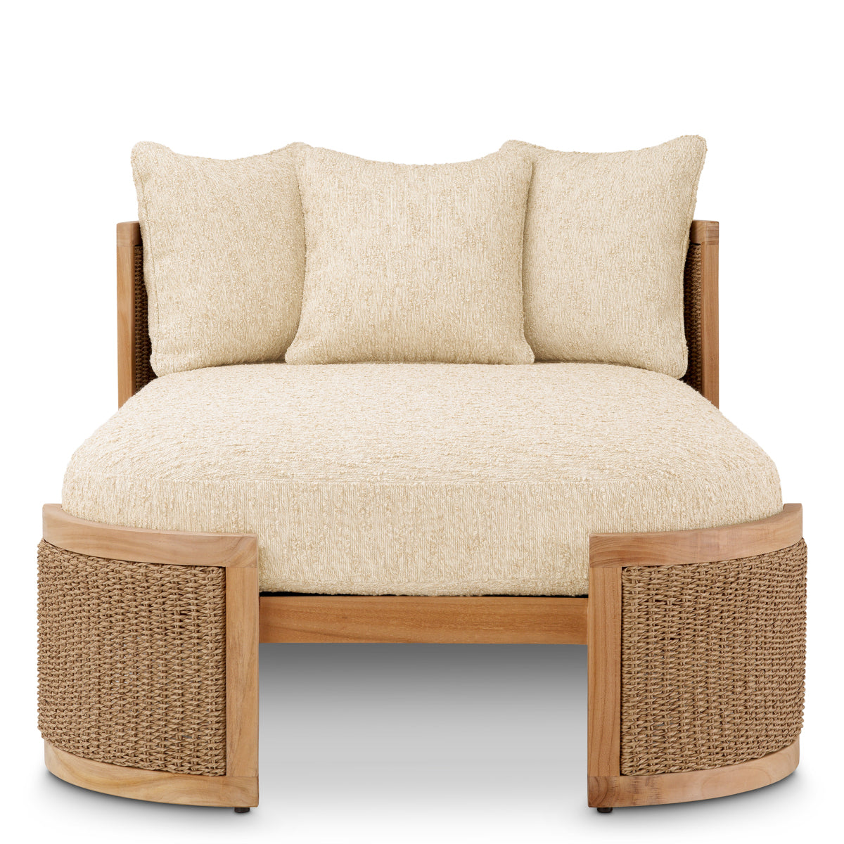 Cushioned Rattan-Look Outdoor Daybed Marenzo | Eichholtz Miami