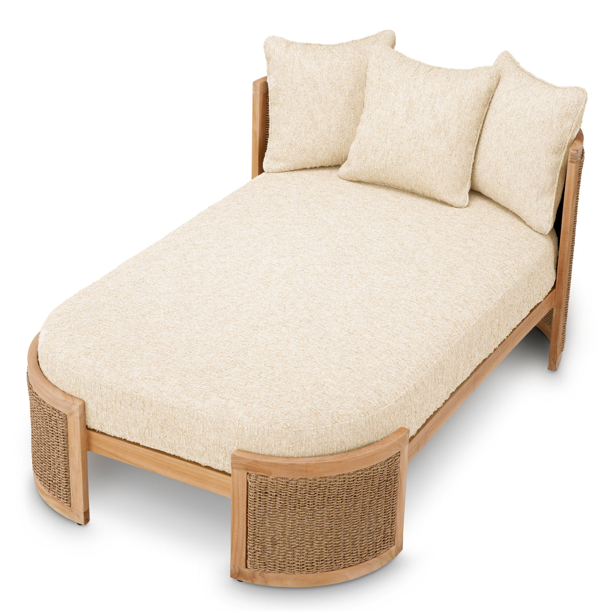 Cushioned Rattan-Look Outdoor Daybed Marenzo | Eichholtz Miami