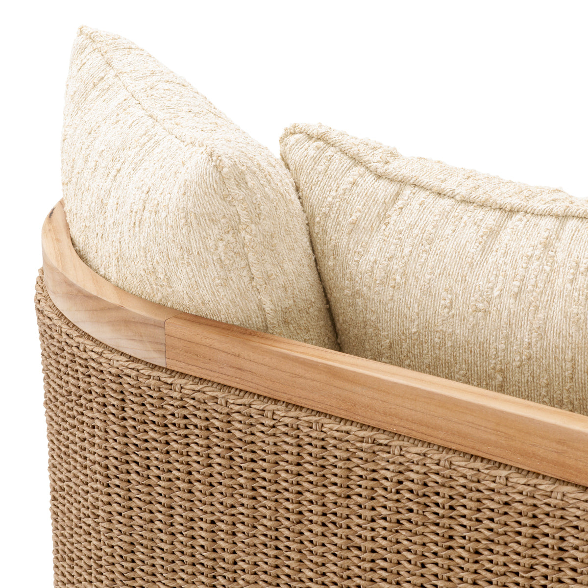 Cushioned Rattan-Look Outdoor Daybed Marenzo | Eichholtz Miami