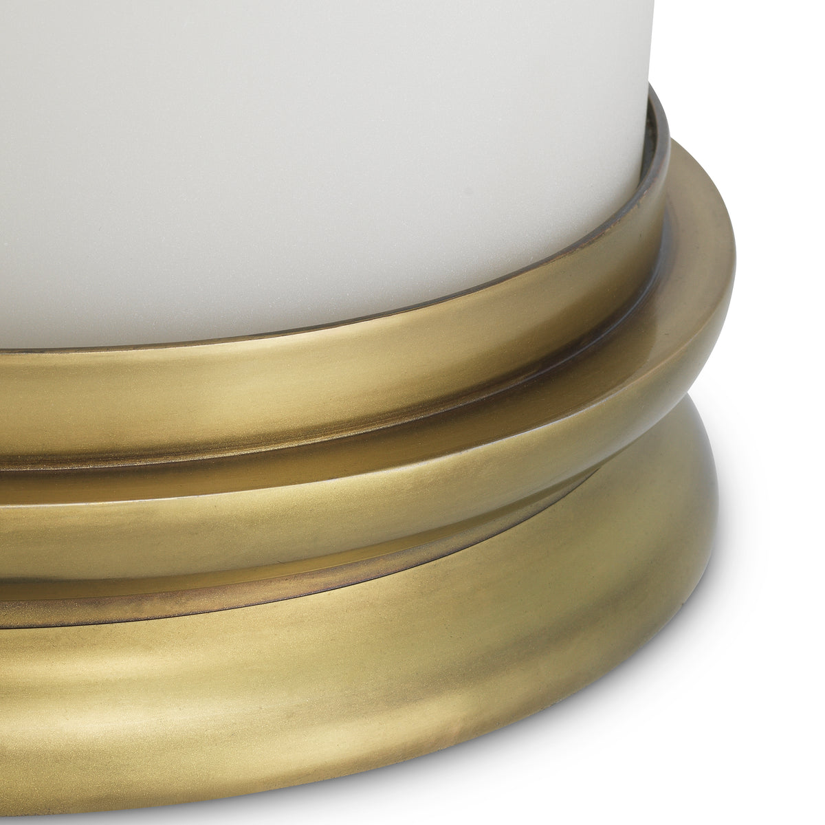 Cylindrical White Glass Hurricane S Carrington | Eichholtz Miami