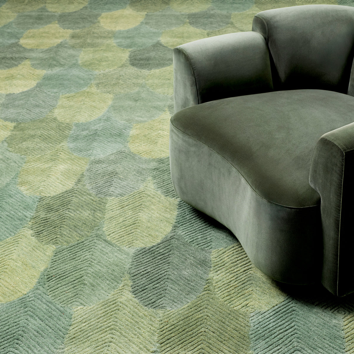 Green Wool Carpet Mayfield | Eichholtz Miami