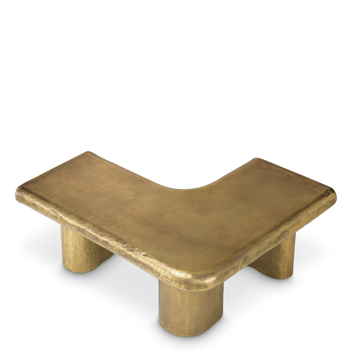 Hammered Brass Coffee Table Bellington | Eichholtz Miami