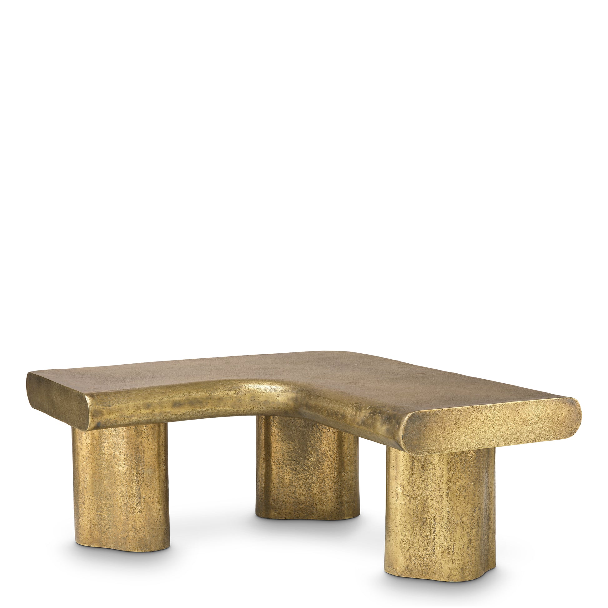 Hammered Brass Coffee Table Bellington | Eichholtz Miami