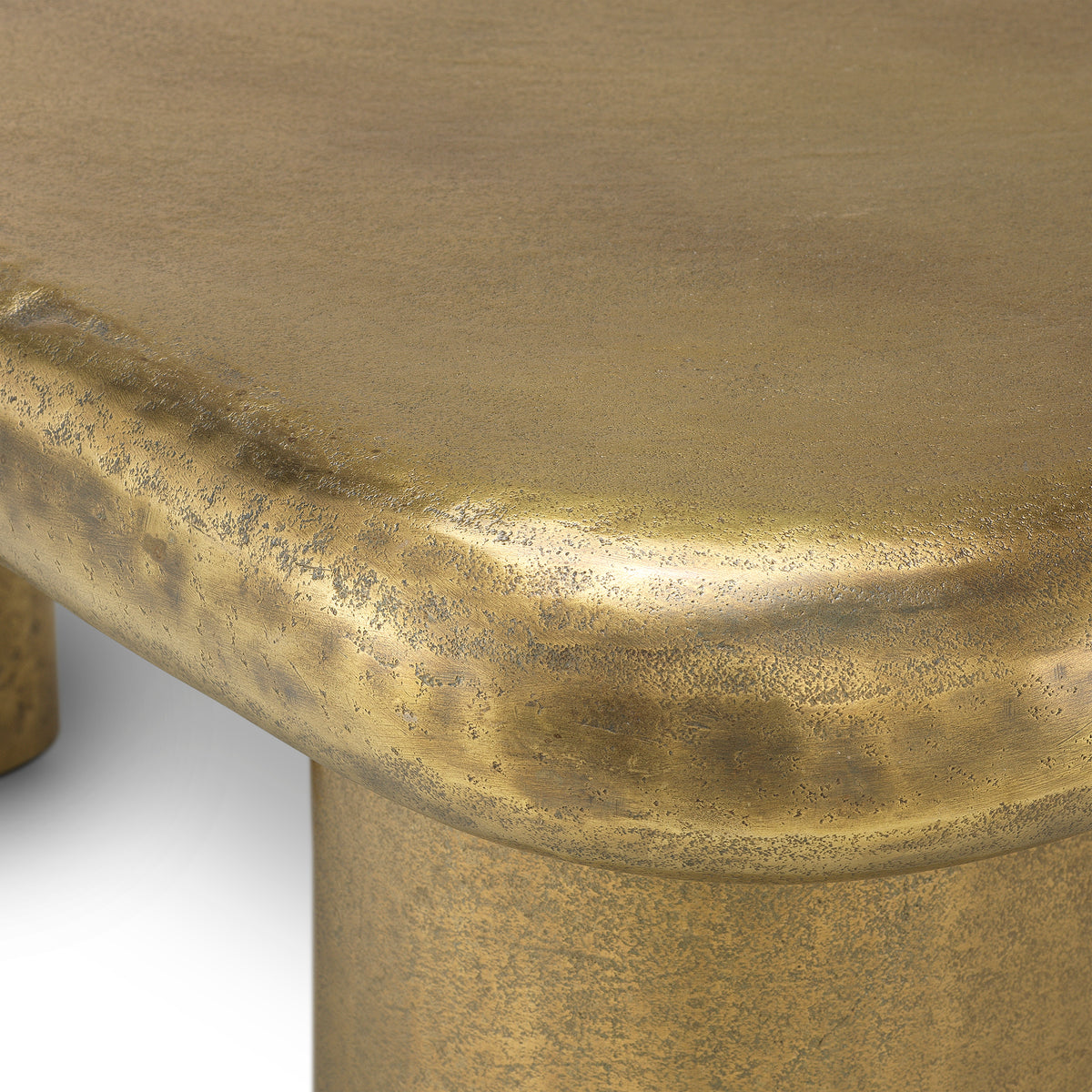 Hammered Brass Coffee Table Bellington | Eichholtz Miami