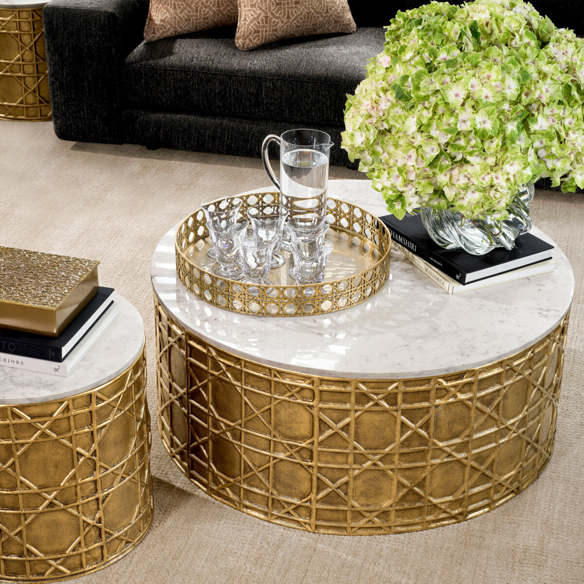White Marble Coffee Table Laurenson | Eichholtz Miami