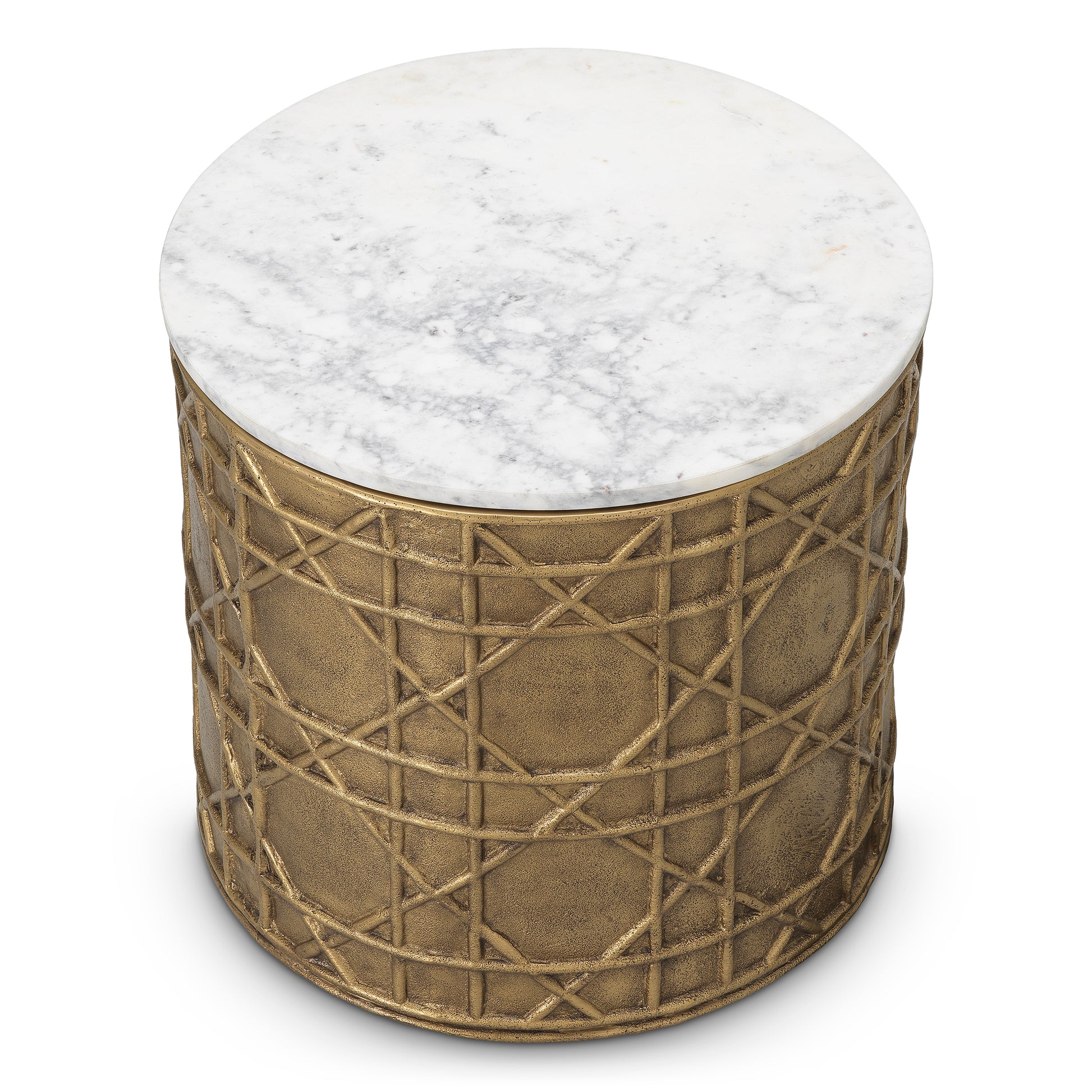 White Marble Side Table Laurenson | Eichholtz Miami
