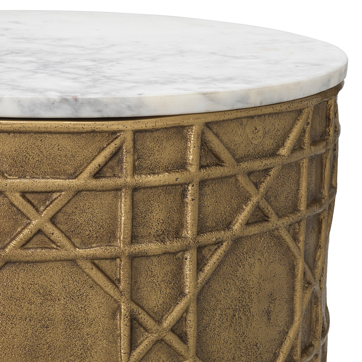 White Marble Side Table Laurenson | Eichholtz Miami