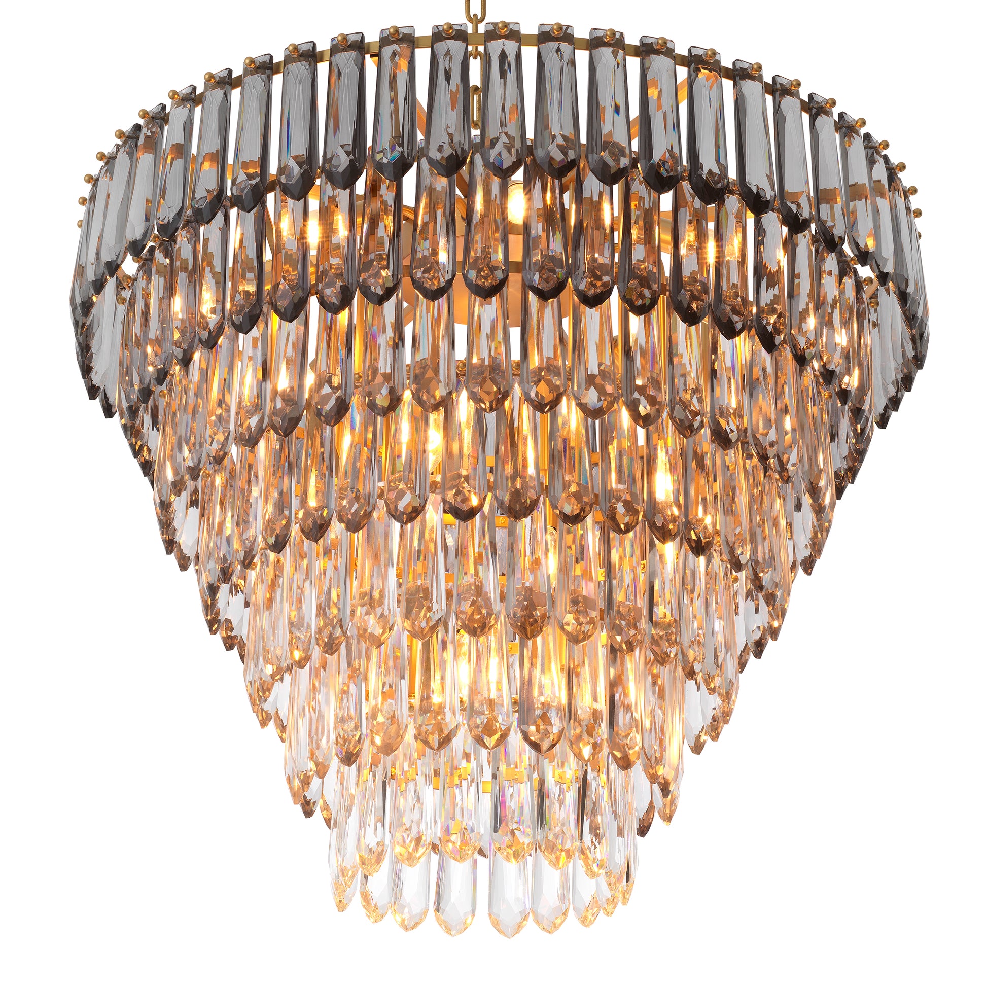 Glass Prism Tiered Chandelier Gwendolyn | Eichholtz Miami