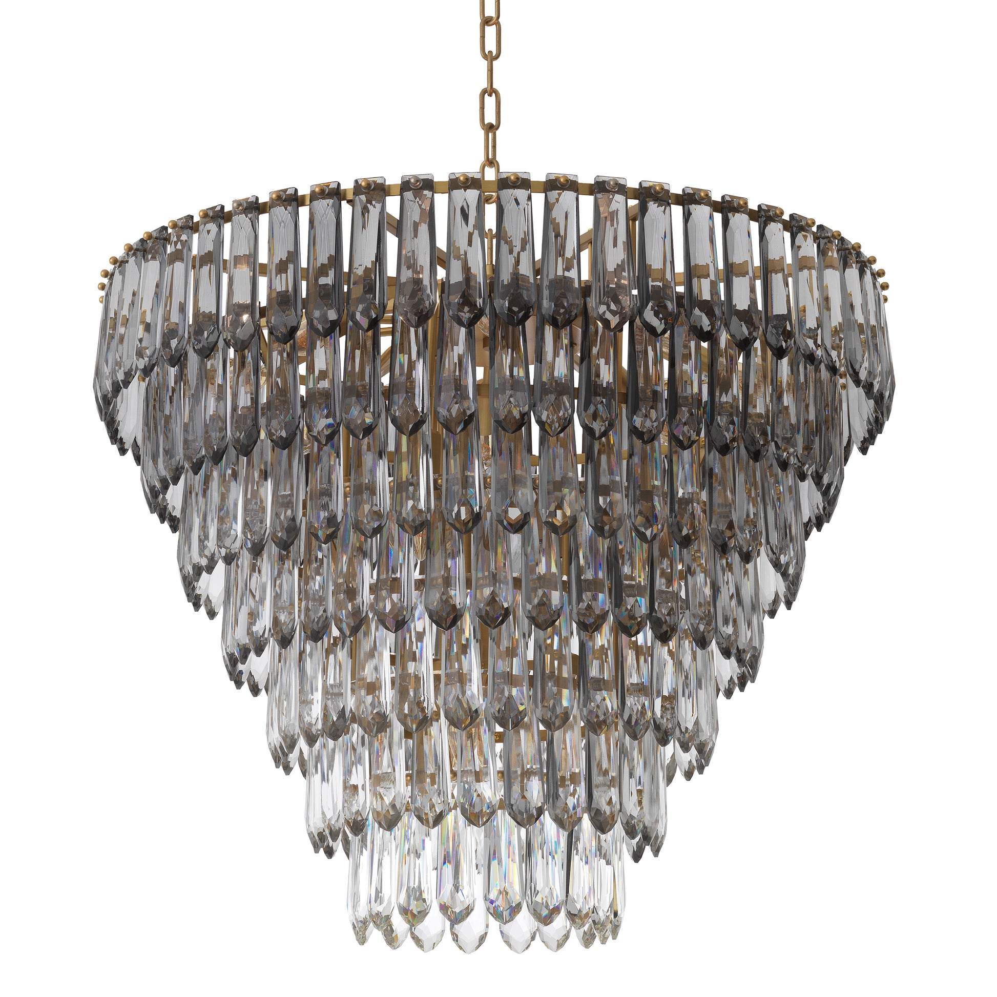 Glass Prism Tiered Chandelier Gwendolyn | Eichholtz Miami