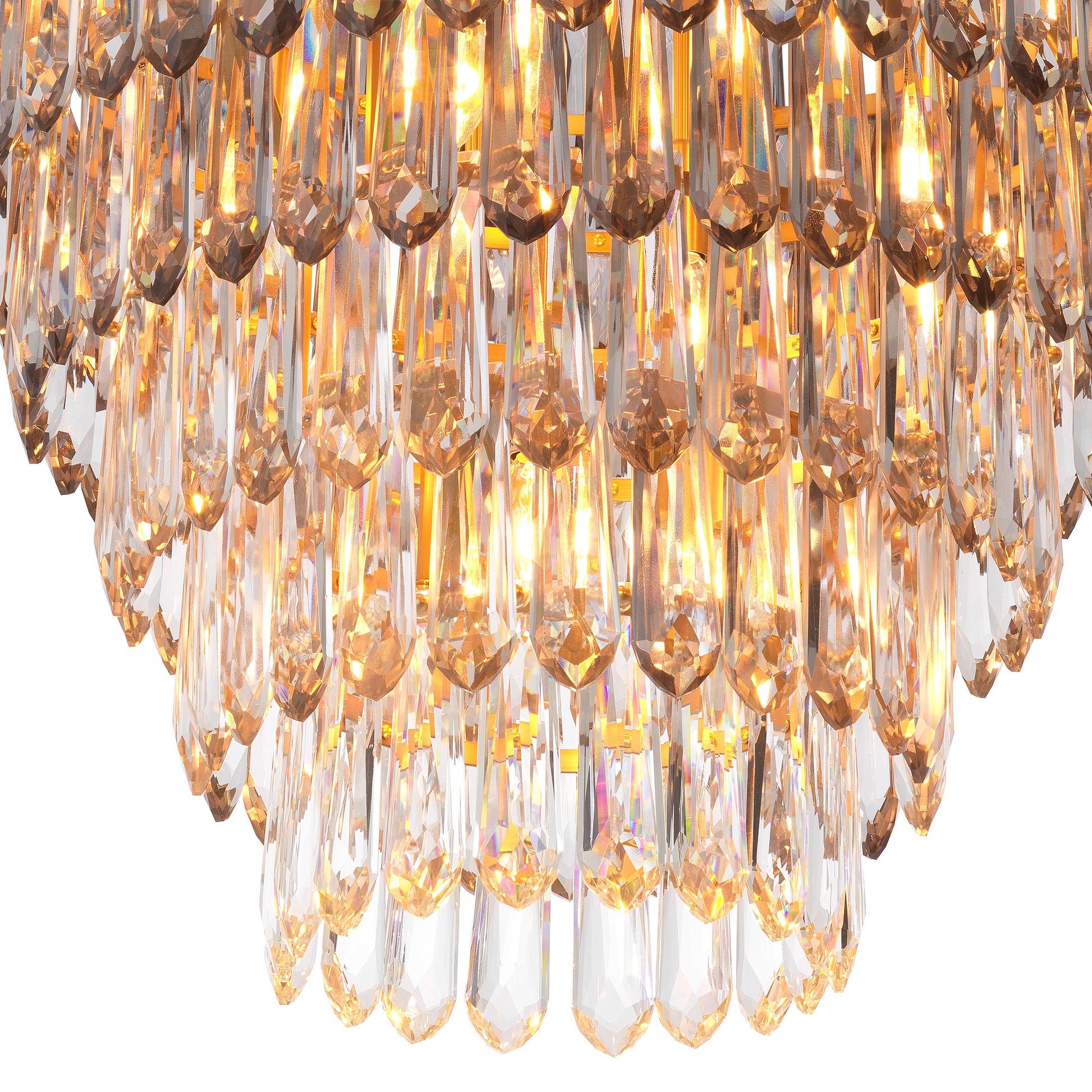 Glass Prism Tiered Chandelier Gwendolyn | Eichholtz Miami