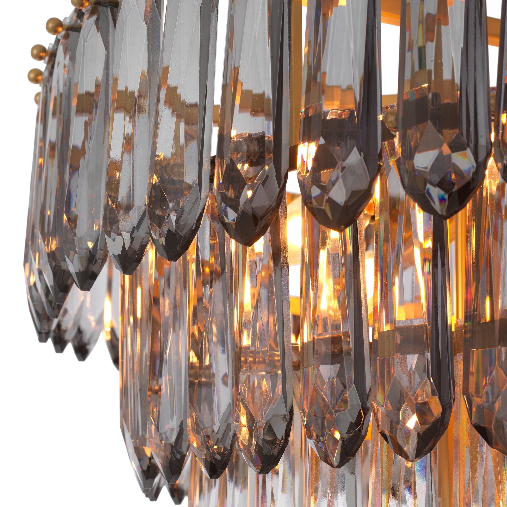 Glass Prism Tiered Chandelier Gwendolyn | Eichholtz Miami
