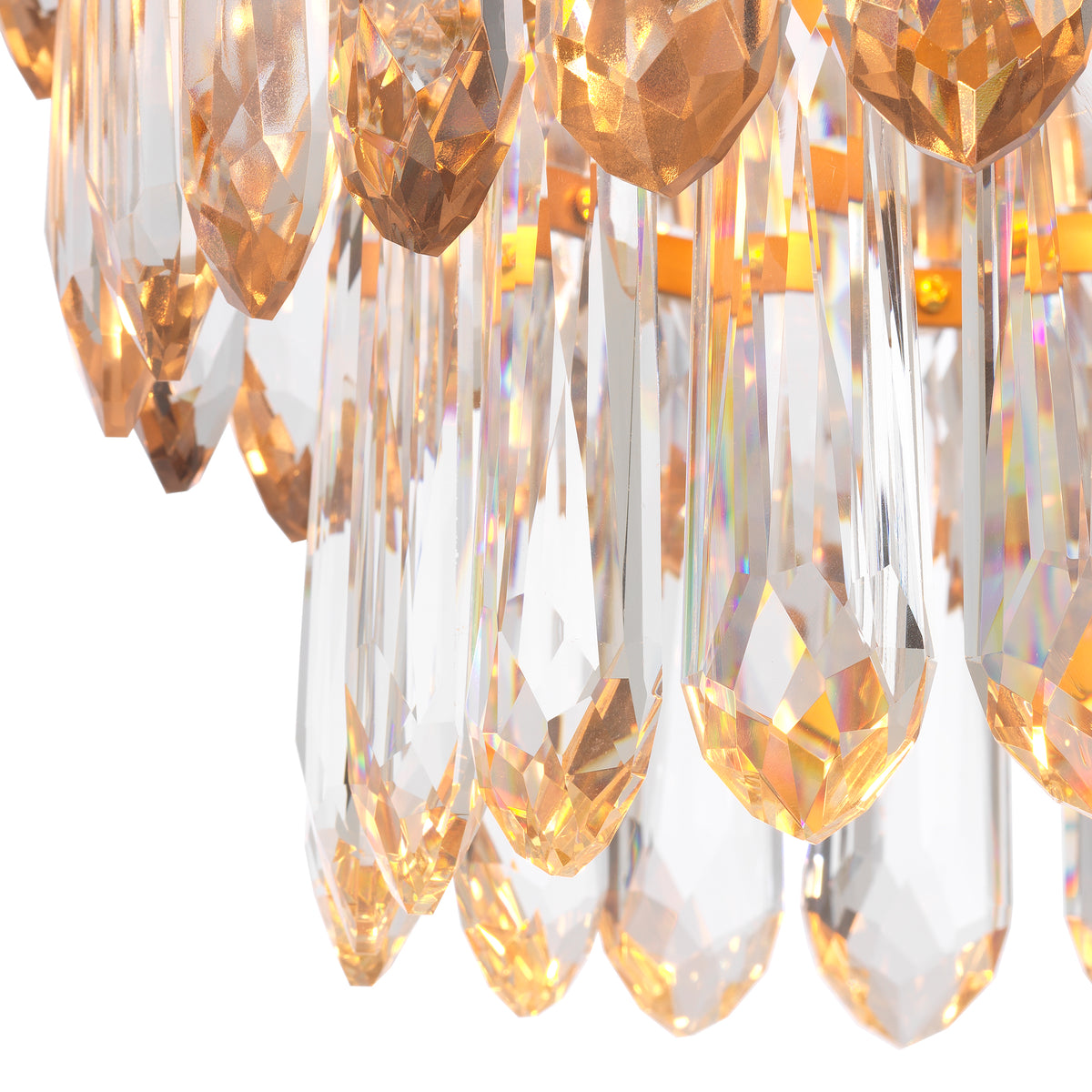 Glass Prism Tiered Chandelier Gwendolyn | Eichholtz Miami