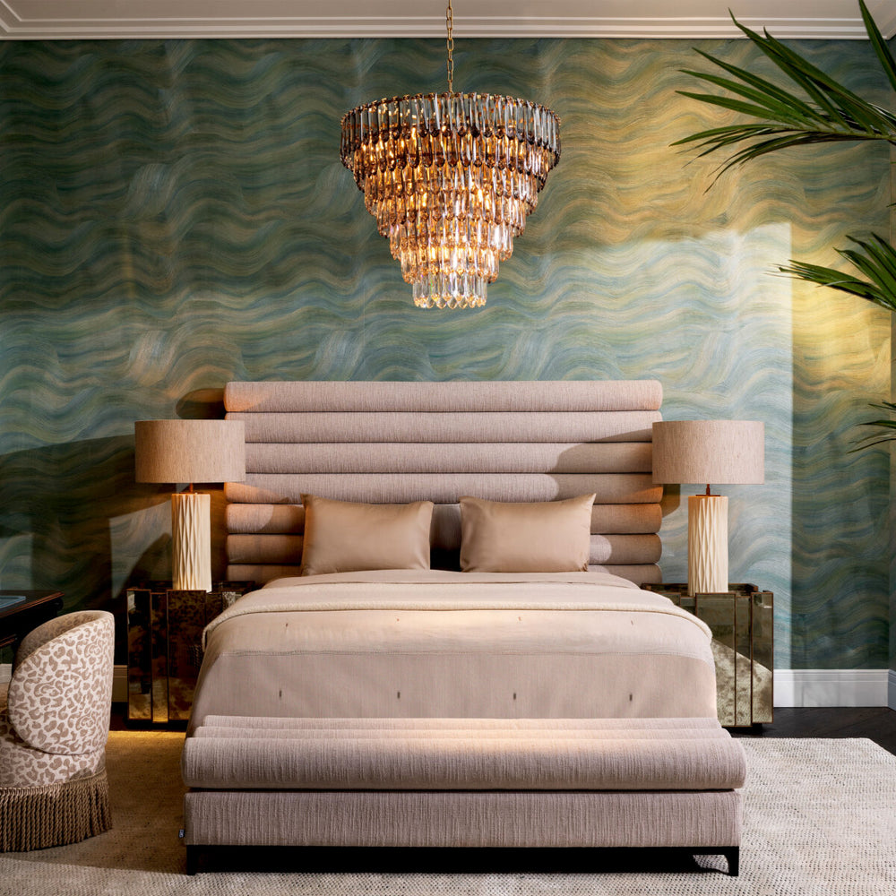 Glass Prism Tiered Chandelier Gwendolyn | Eichholtz Miami