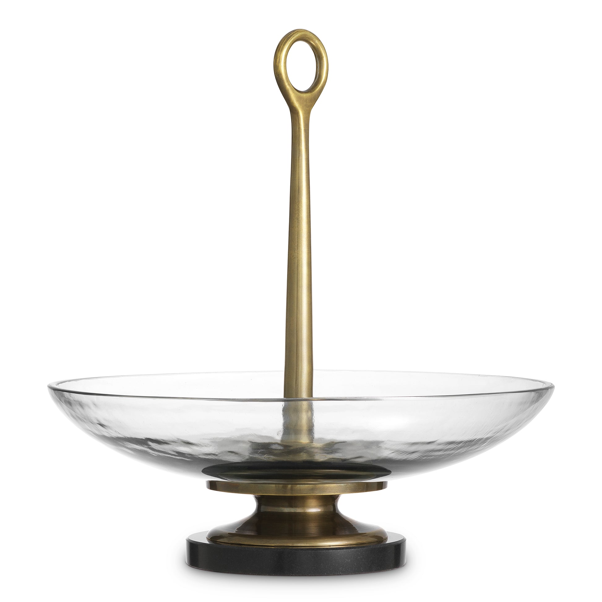 Brass Stemmed Glass Bowl Opio | Eichholtz Miami