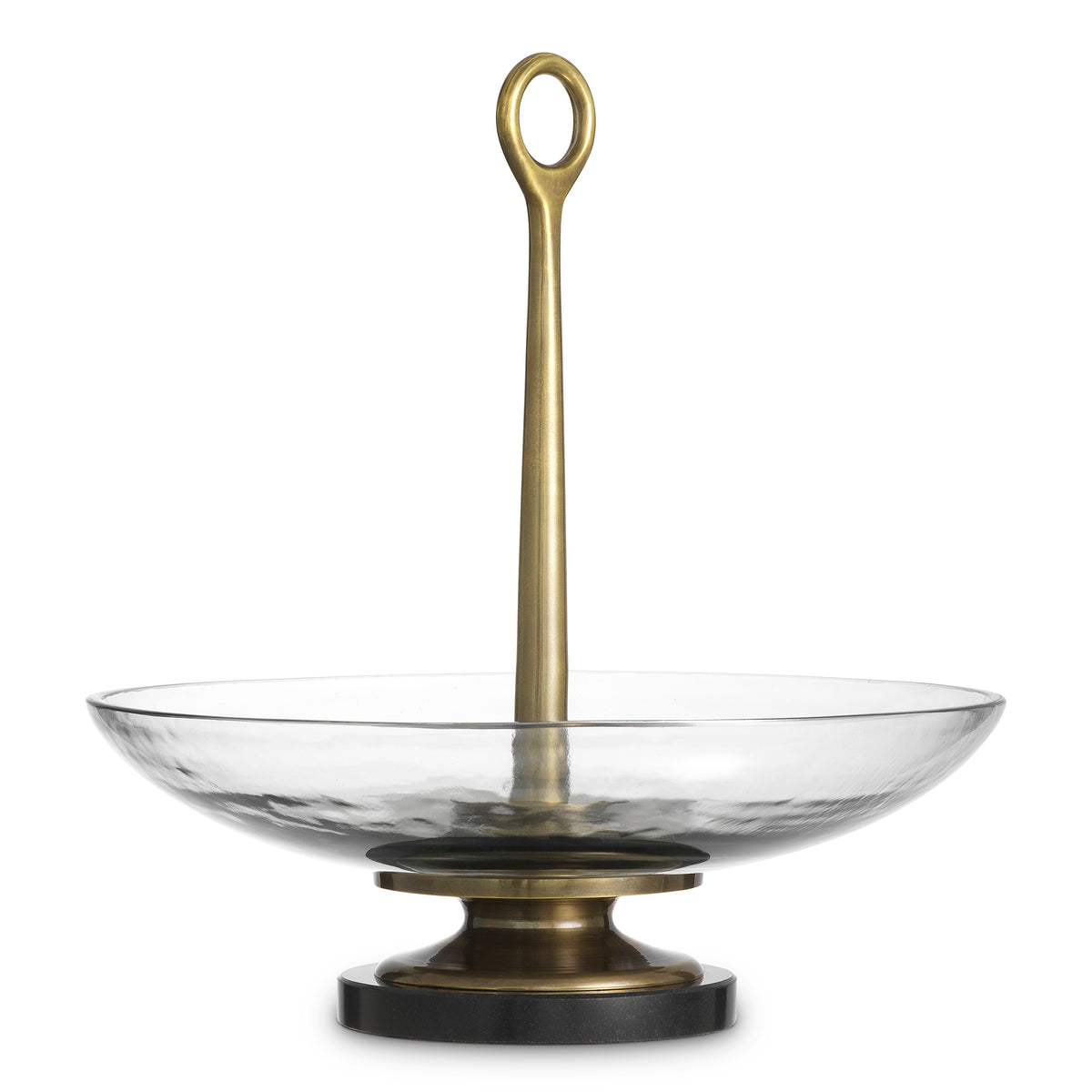 Brass Stemmed Glass Bowl Opio | Eichholtz Miami
