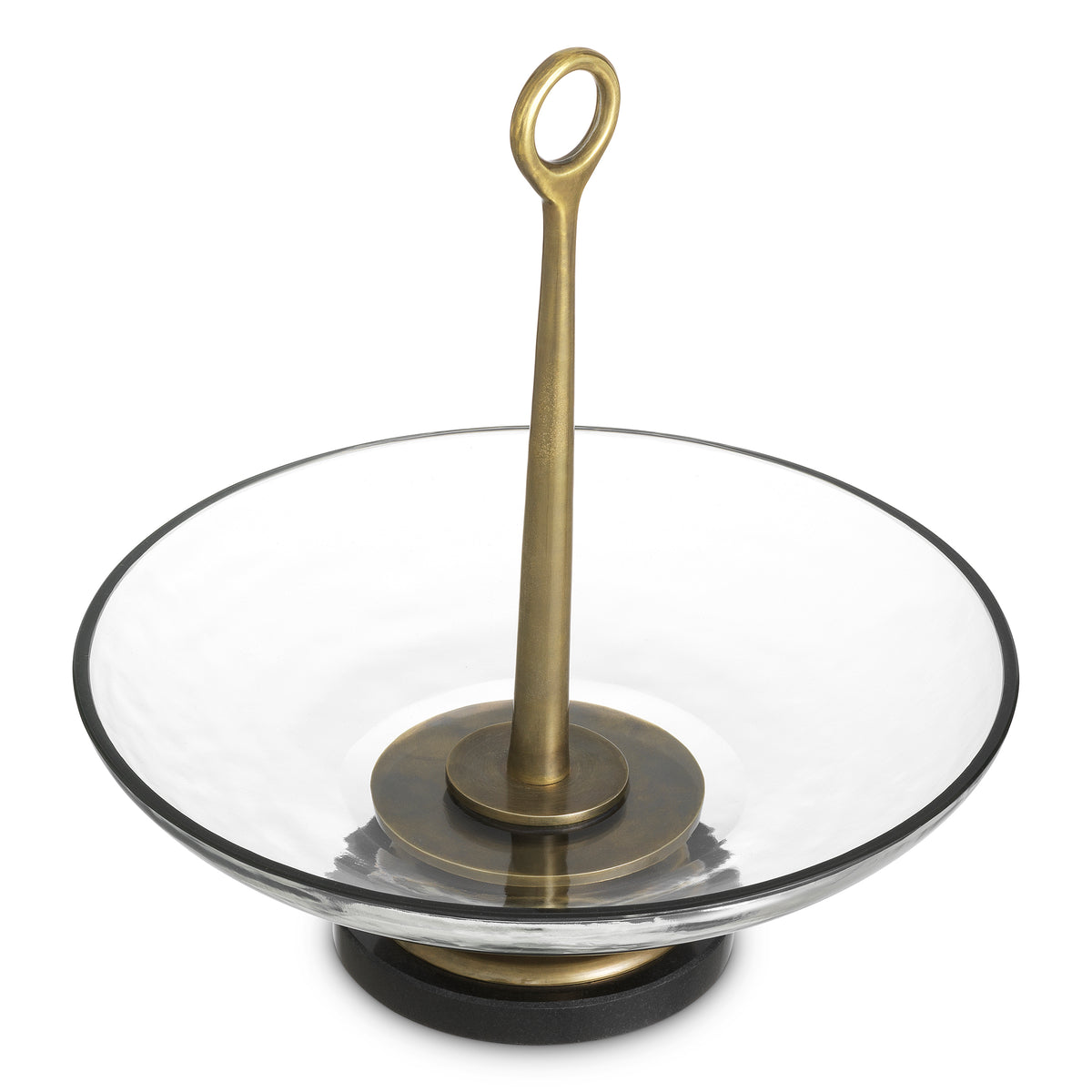 Brass Stemmed Glass Bowl Opio | Eichholtz Miami