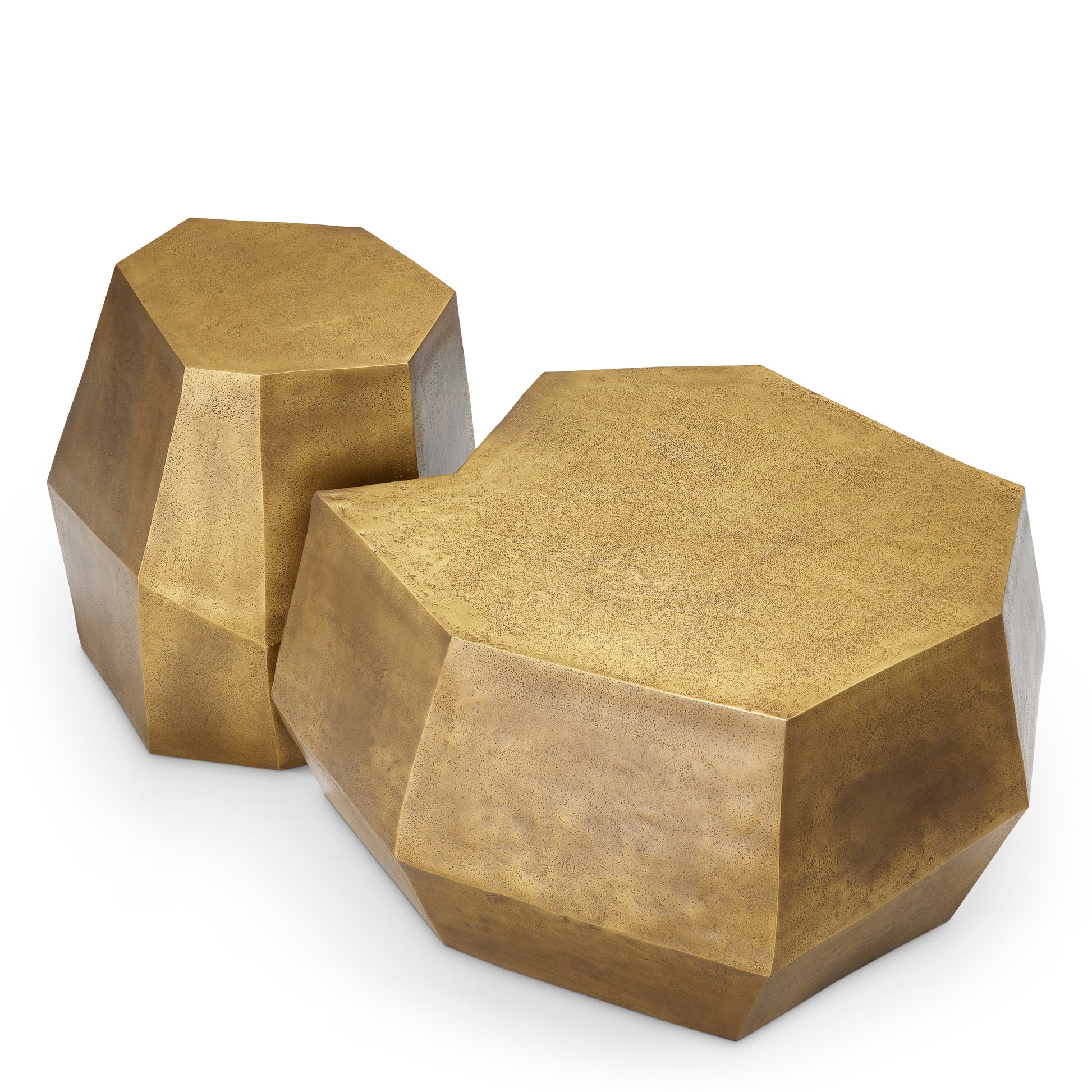 Vintage Brass Coffee Tables (2) Urbino | Eichholtz Miami
