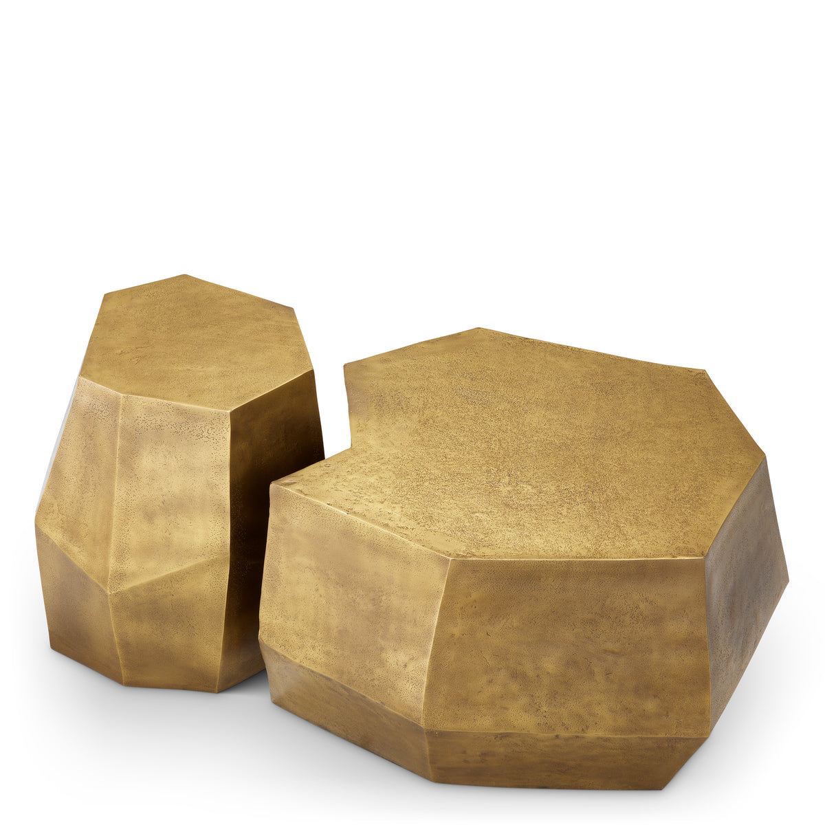 Vintage Brass Coffee Tables (2) Urbino | Eichholtz Miami
