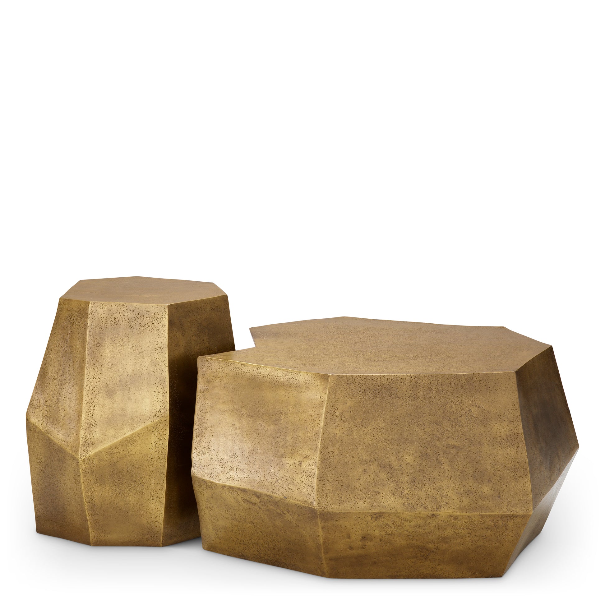 Vintage Brass Coffee Tables (2) Urbino | Eichholtz Miami