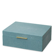 Blue Shagreen-Look Box Menton | Eichholtz Miami