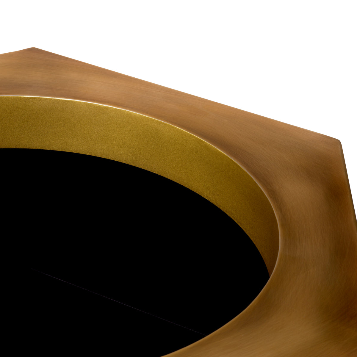 Vintage Brass Planter Montura low | Eichholtz Miami