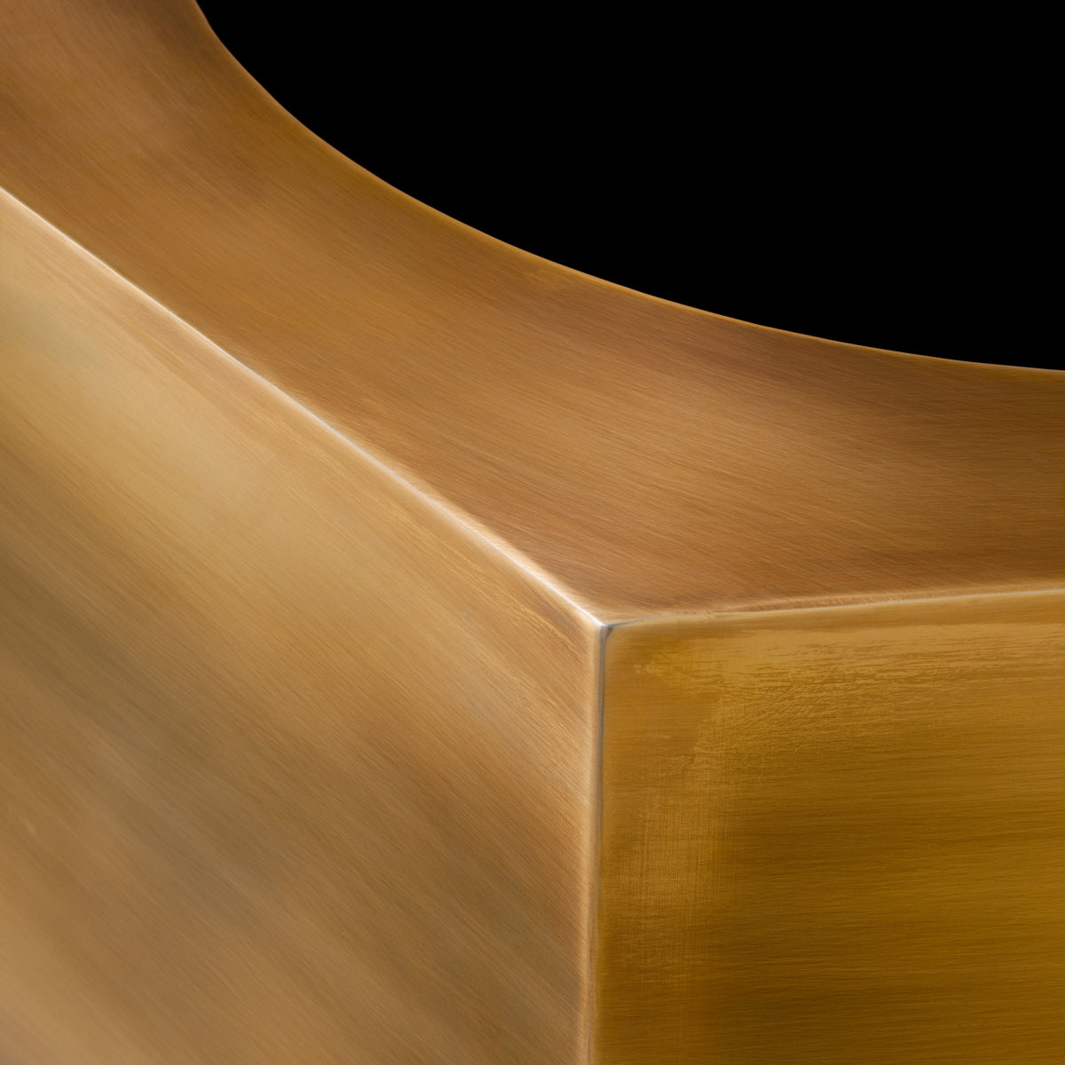 Vintage Brass Planter Montura low | Eichholtz Miami