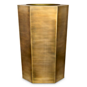 Vintage Brass Planter Montura high | Eichholtz Miami