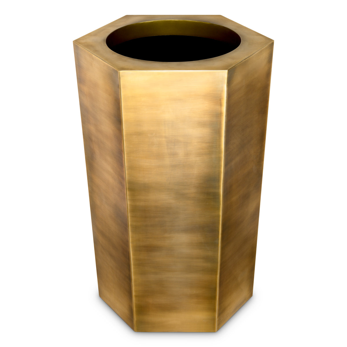 Vintage Brass Planter Montura high | Eichholtz Miami