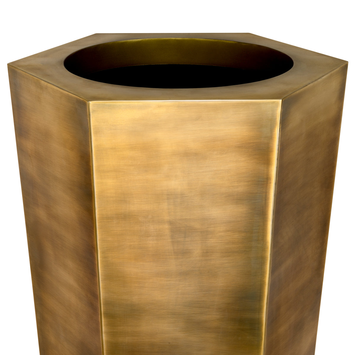 Vintage Brass Planter Montura high | Eichholtz Miami