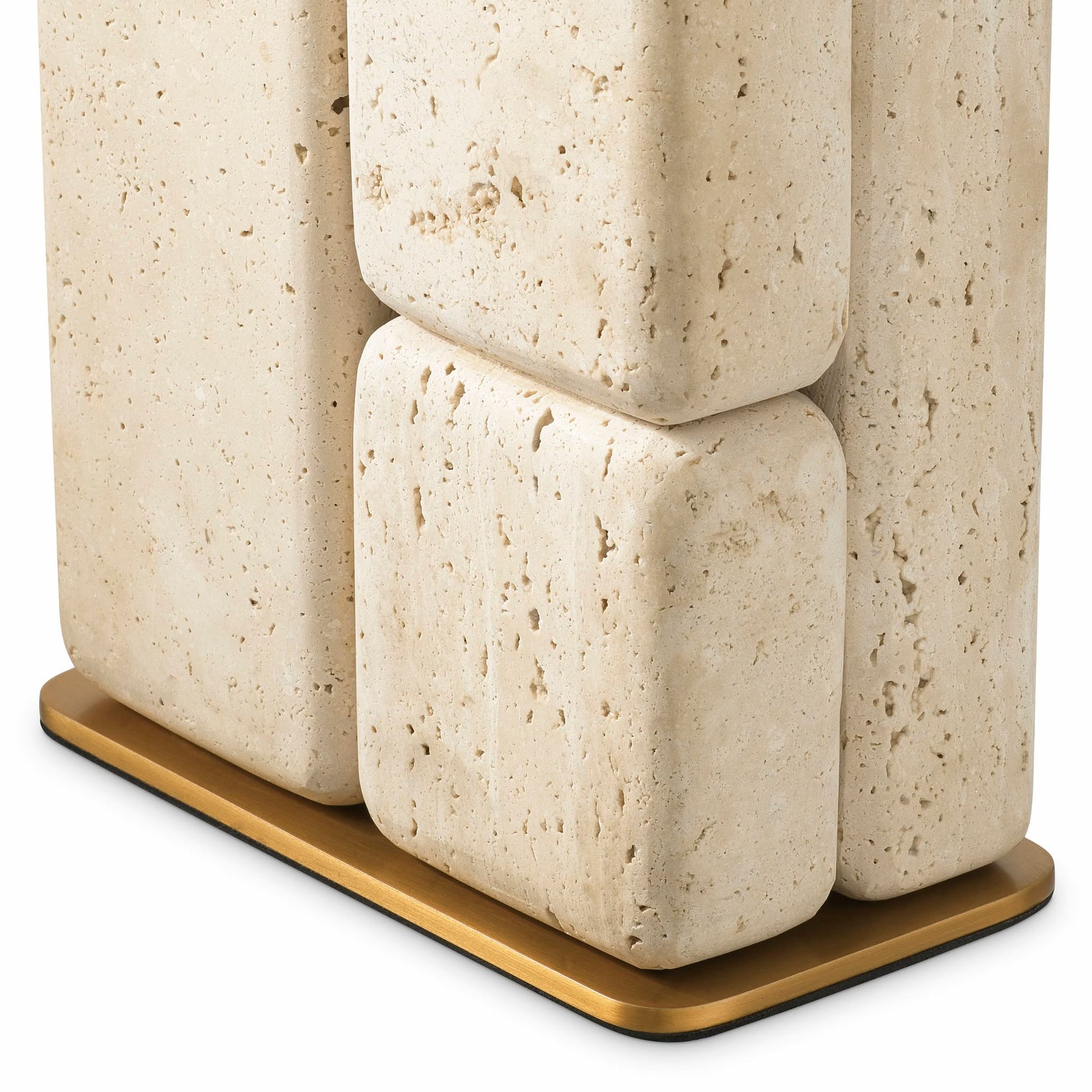 Stacked Travertine Table Lamp Rathmore | Eichholtz Miami