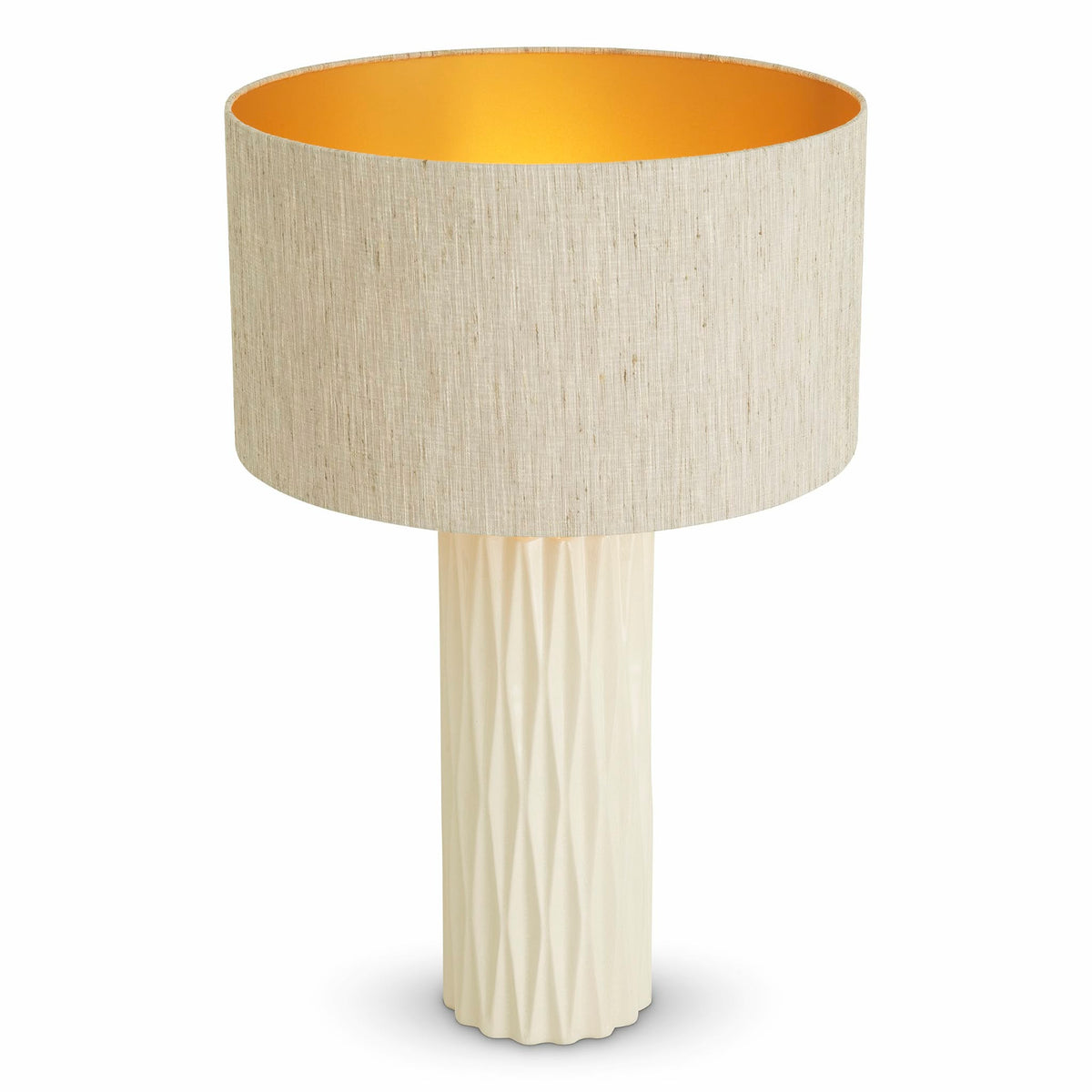 Cream Ceramic Table Lamp Amarello | Eichholtz Miami