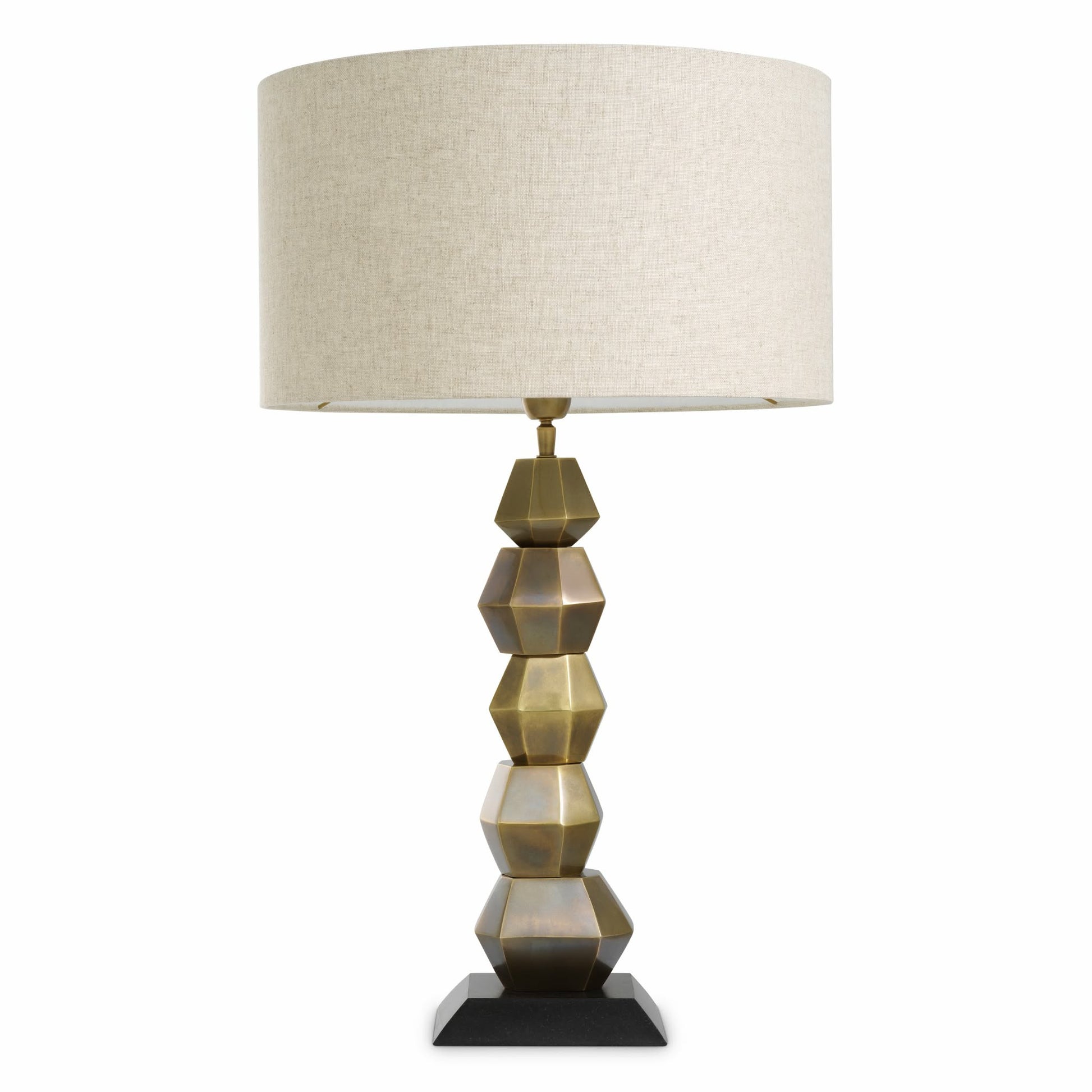 Stacked Brass Table Lamp Lior | Eichholtz Miami