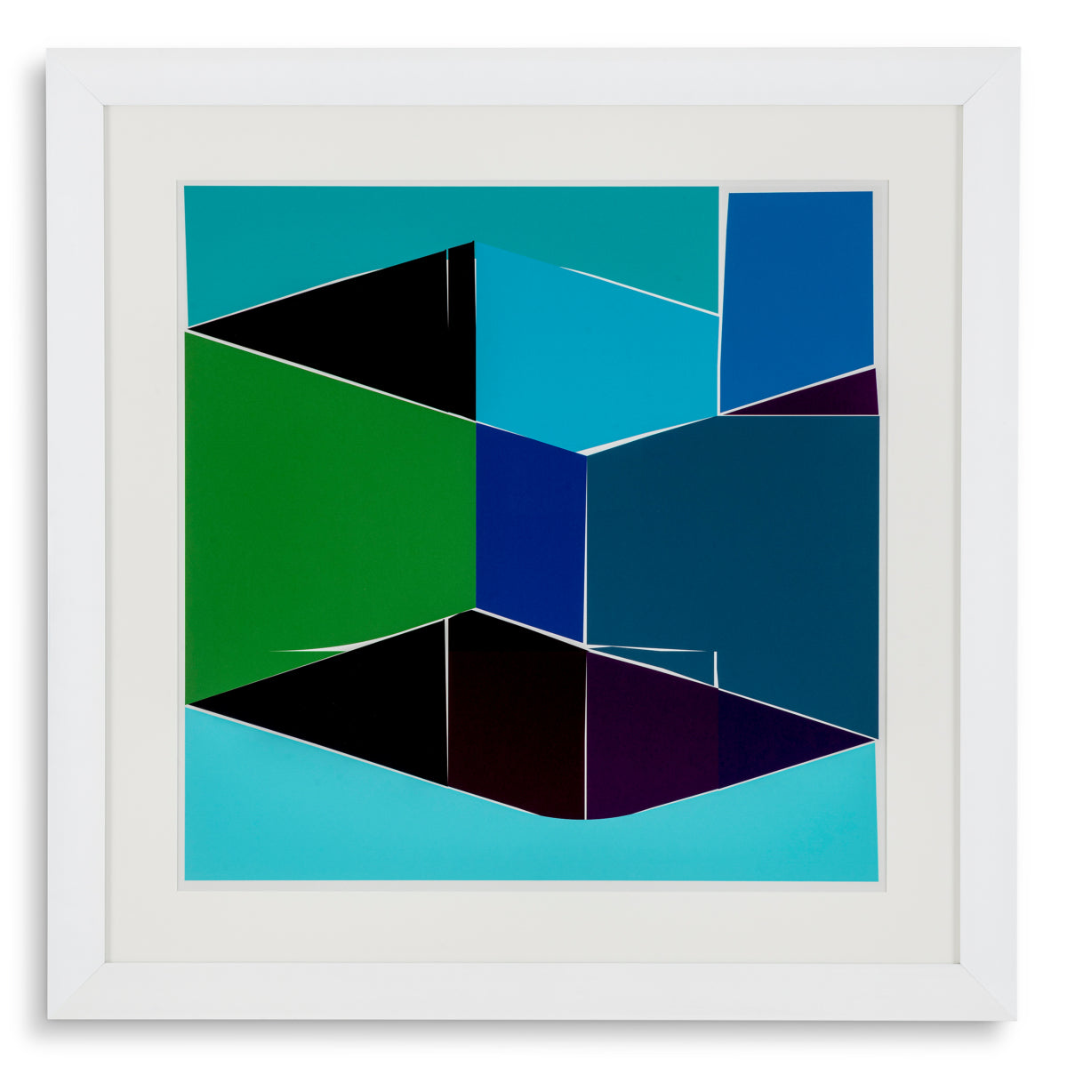 Geometric Print Silkscreen from Boissière I by Henri Boissière | Eichholtz Miami