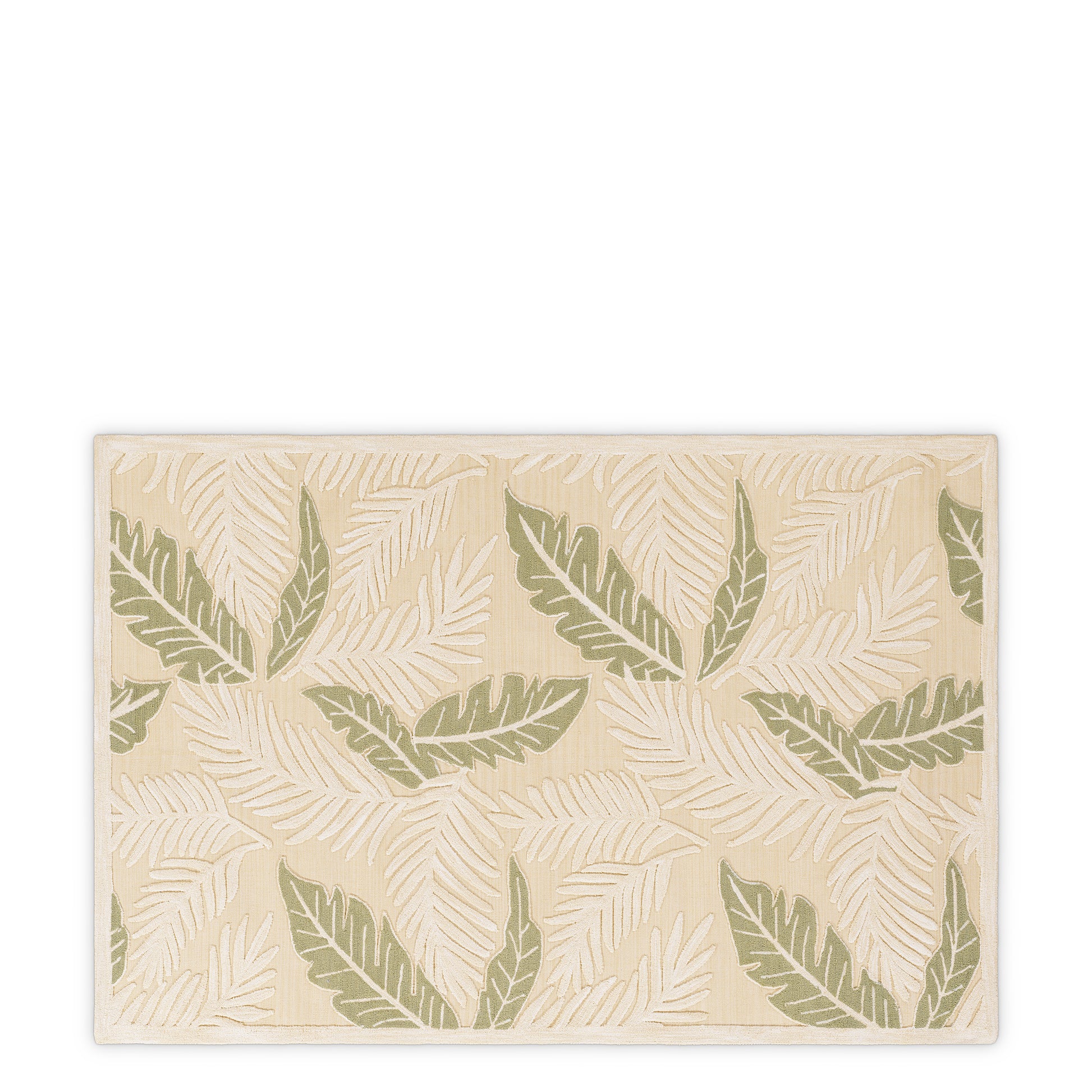 Leaf-Patterned Wool Rug Verdure | Eichholtz Miami
