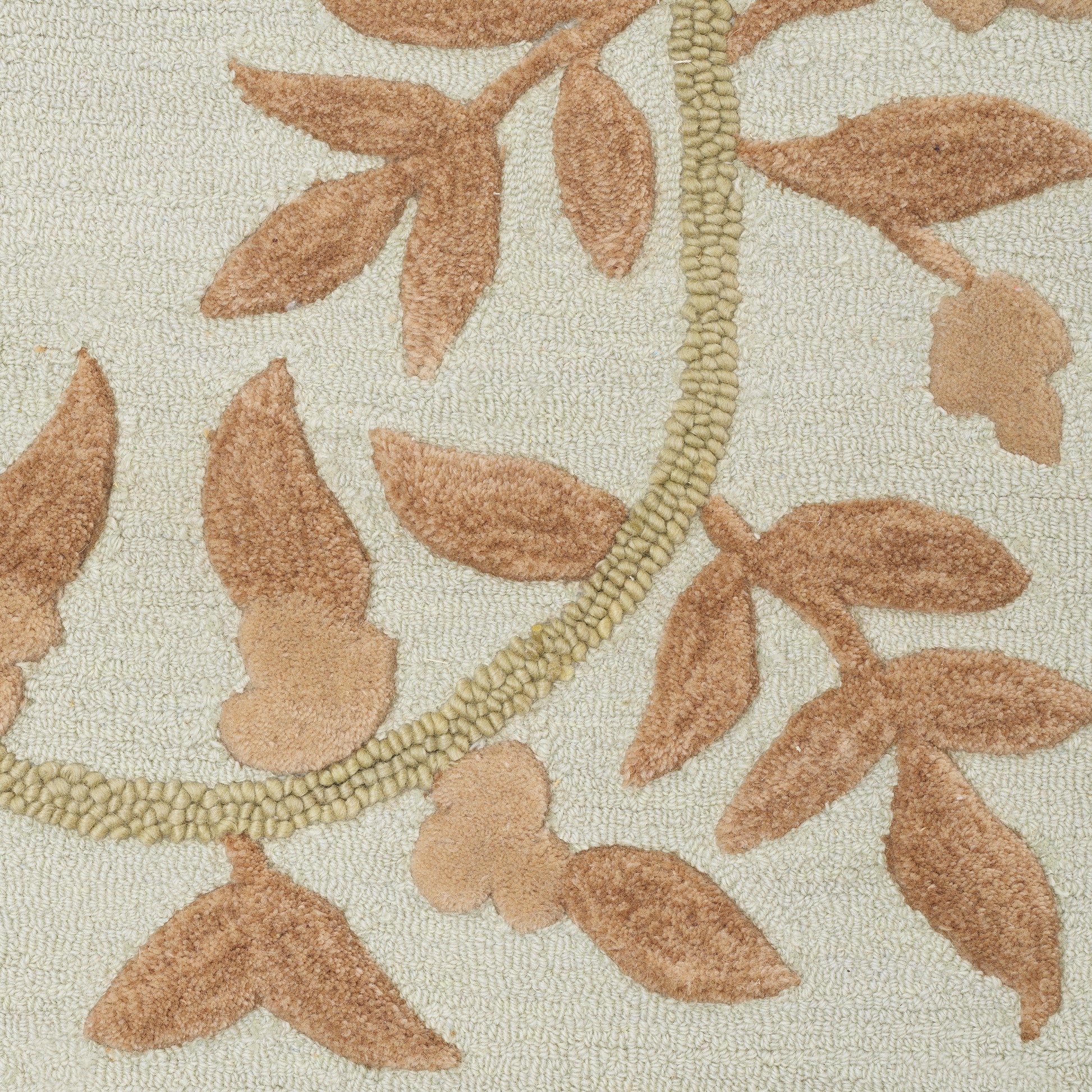 Leaves Framed Wool Rug Corentine | Eichholtz Miami