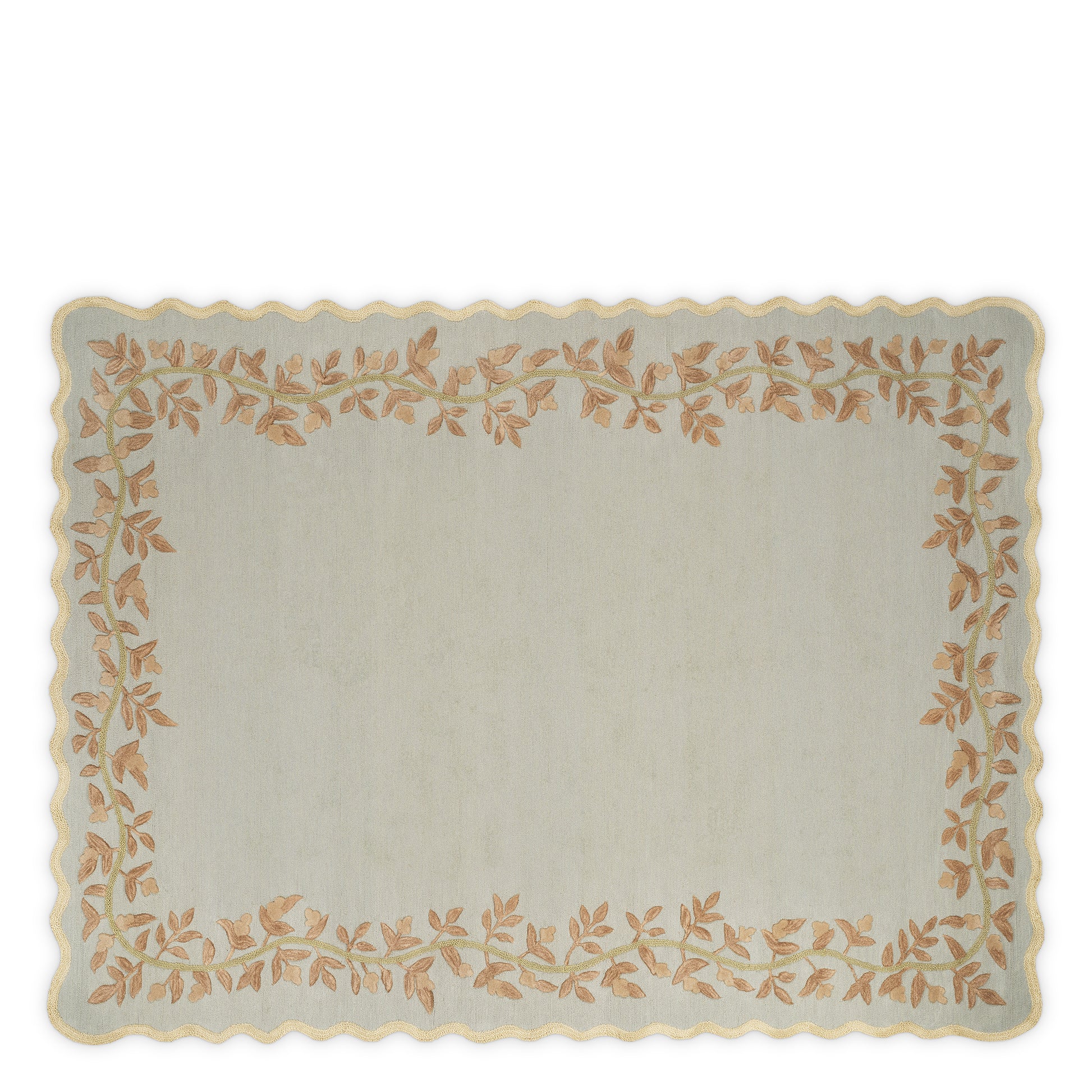 Leaves Framed Wool Rug Corentine | Eichholtz Miami