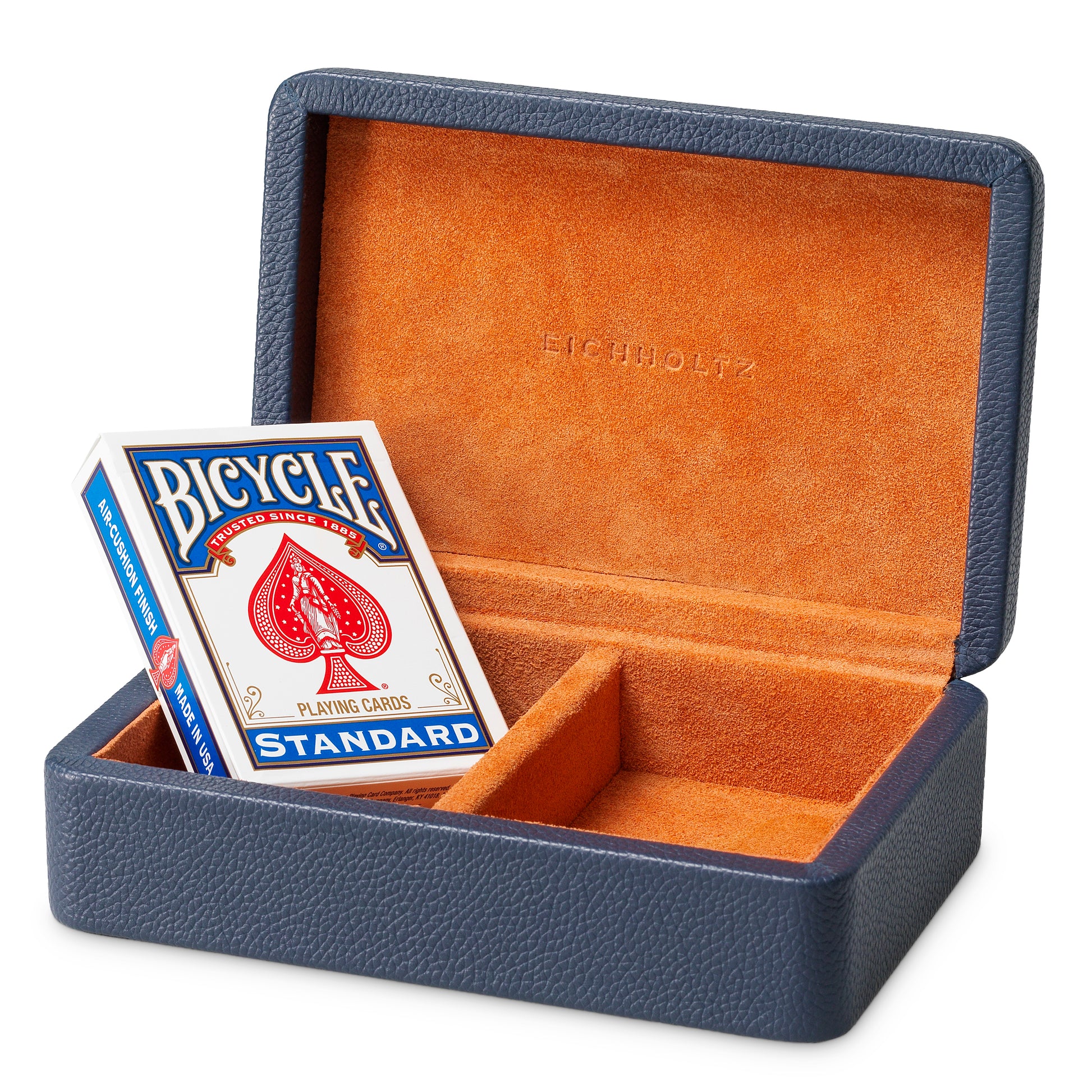 Blue Leather Deck Box The Ridges | Eichholtz Miami
