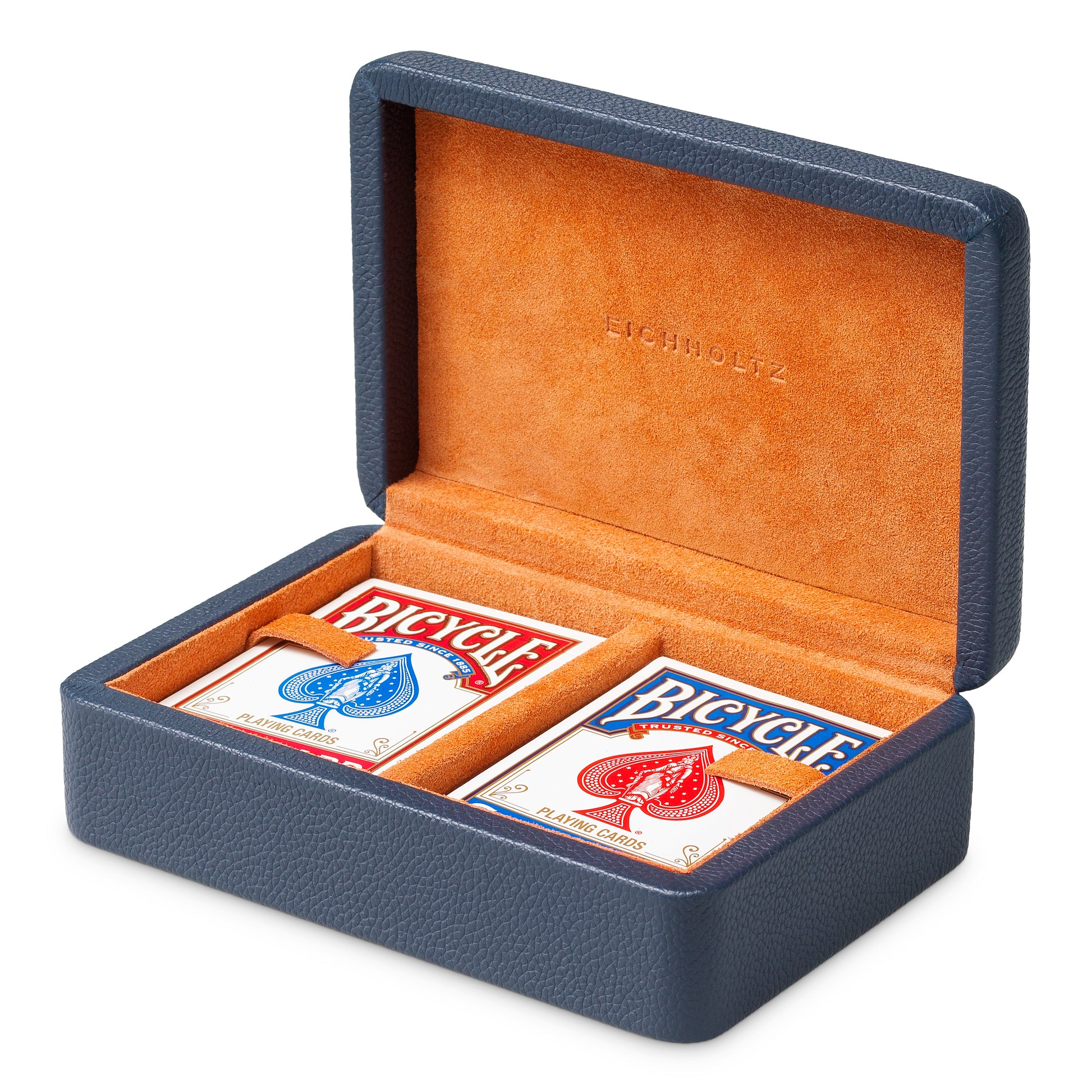 Blue Leather Deck Box The Ridges | Eichholtz Miami