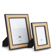 Rattan & Leather Picture Frames (2) Taos  | Eichholtz Miami