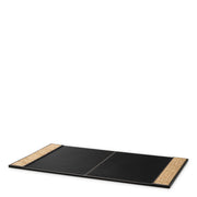 Black Leather Desk Blotter Taos | Eichholtz Miami