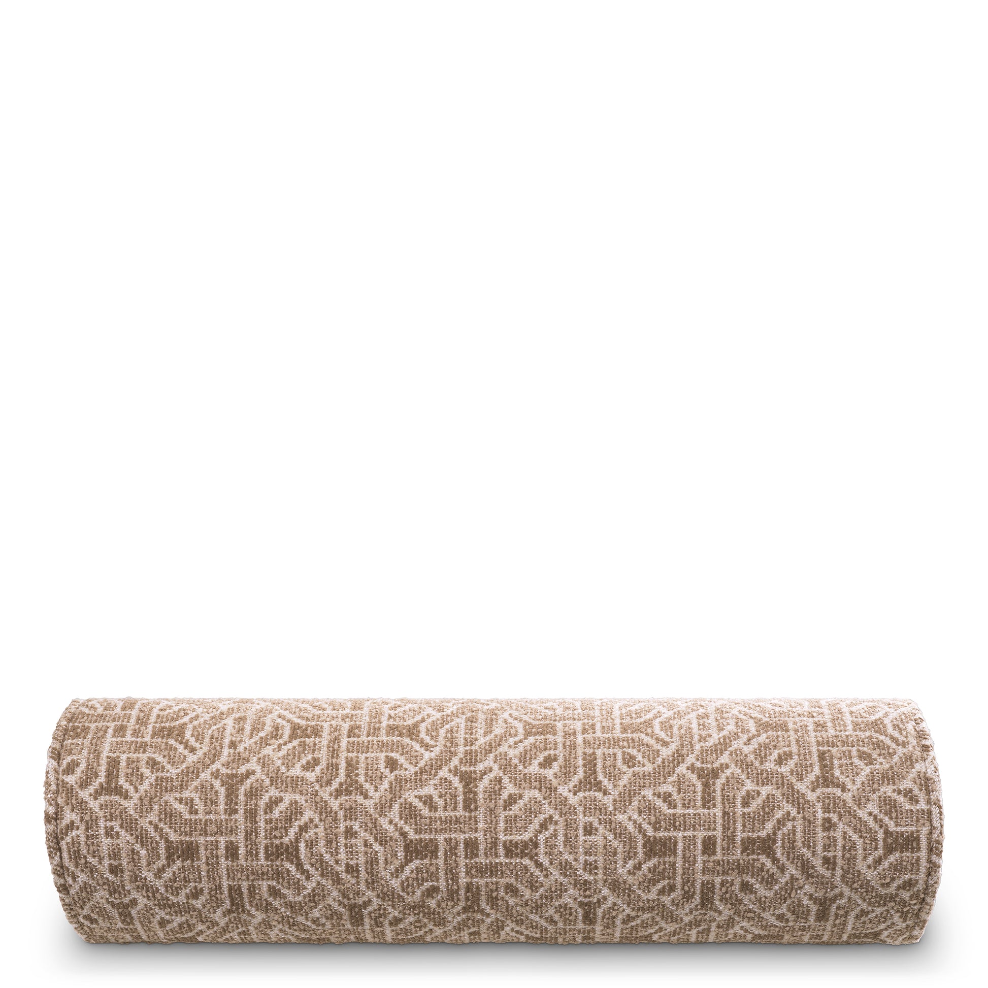 Beige Jacquard Bolster Cushion Frieze | Eichholtz Miami