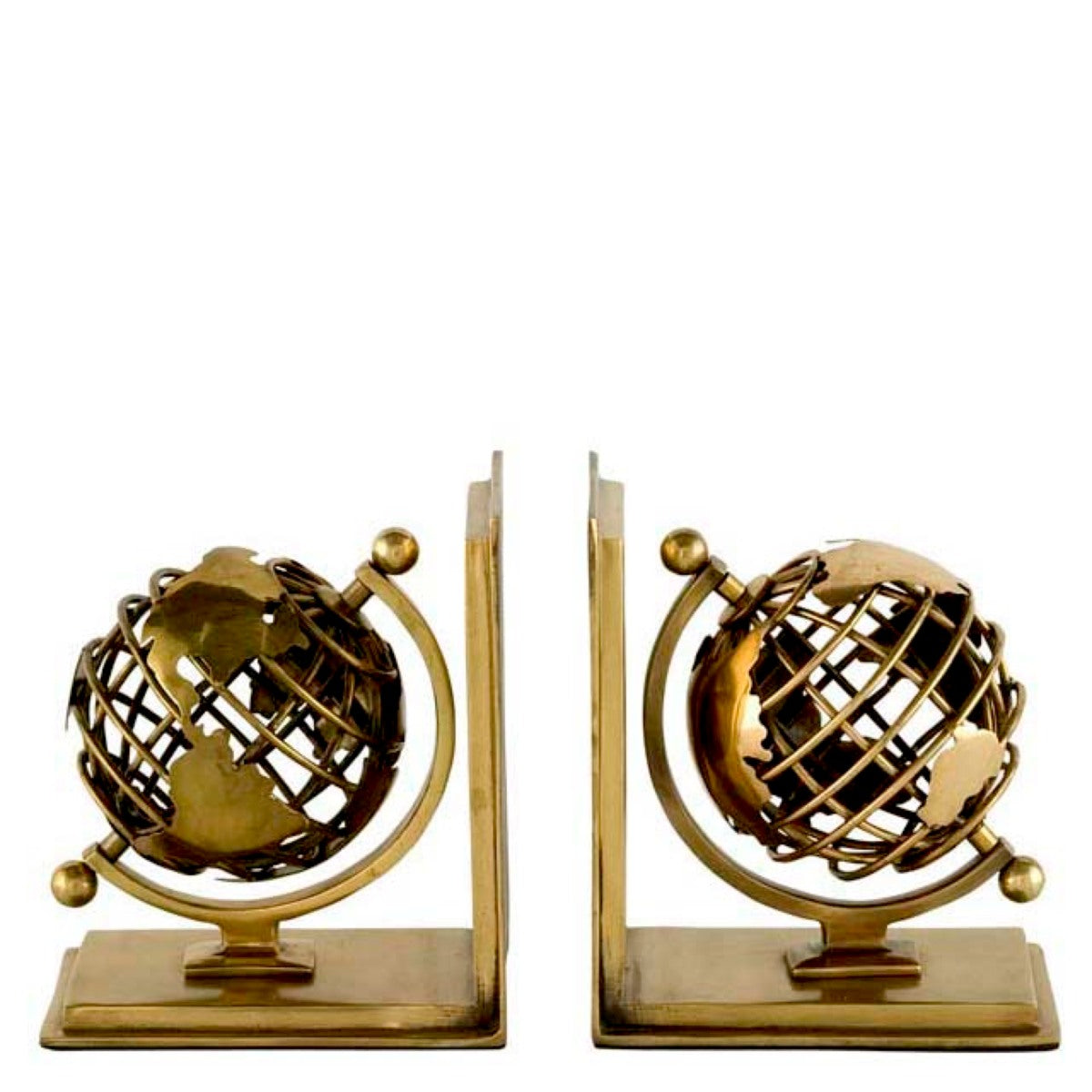 Metal Bookend Set (2) Globe | Eichholtz Miami