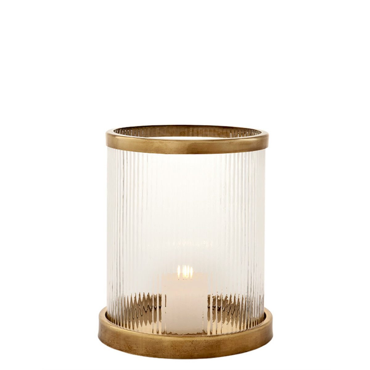 Ribbed Glass Hurricane Harrington | Eichholtz Miami