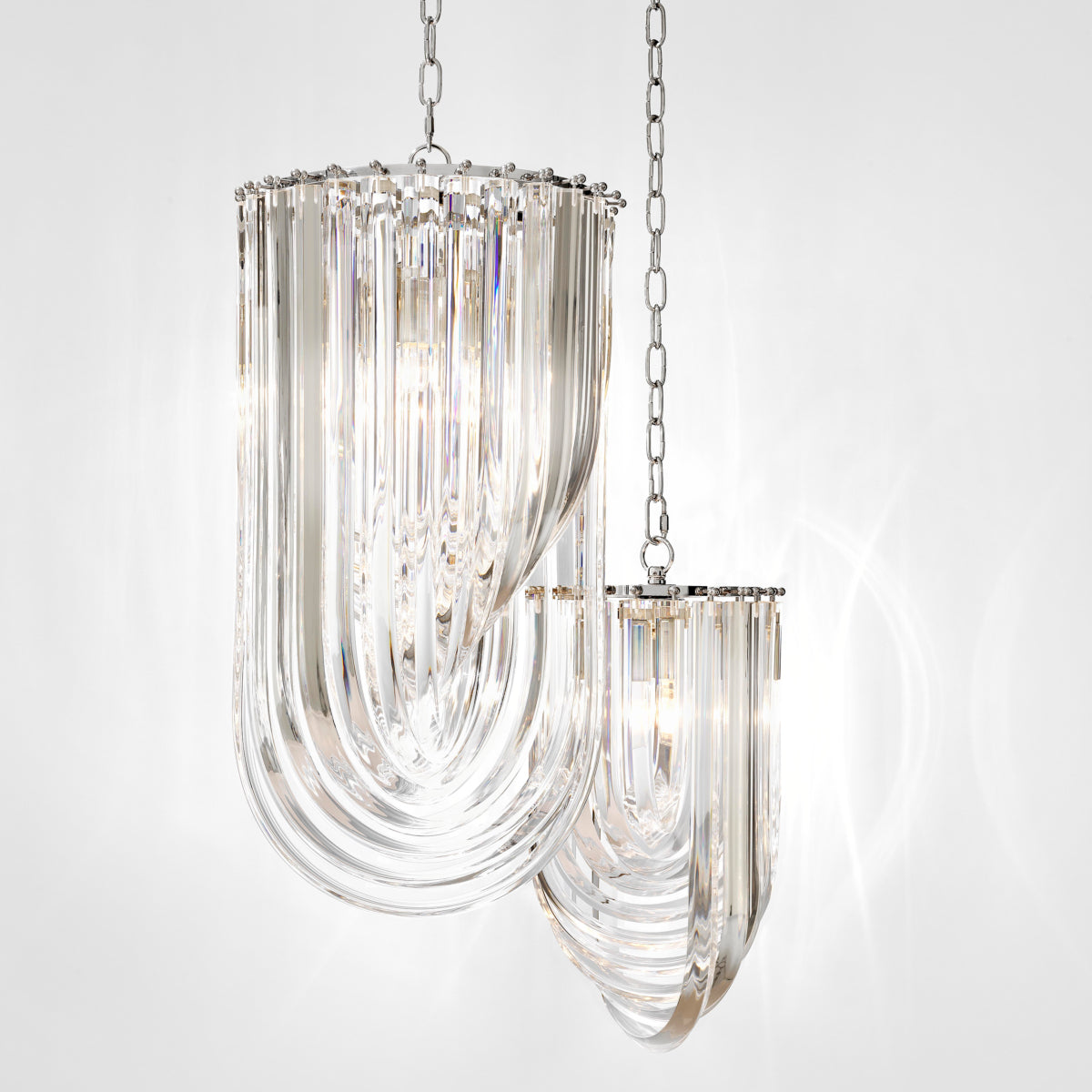 Acrylic Drop Chandelier Murano | Eichholtz Miami