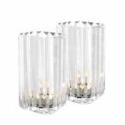 Crystal Glass Candle Holders (2) Howell | Eichholtz Miami