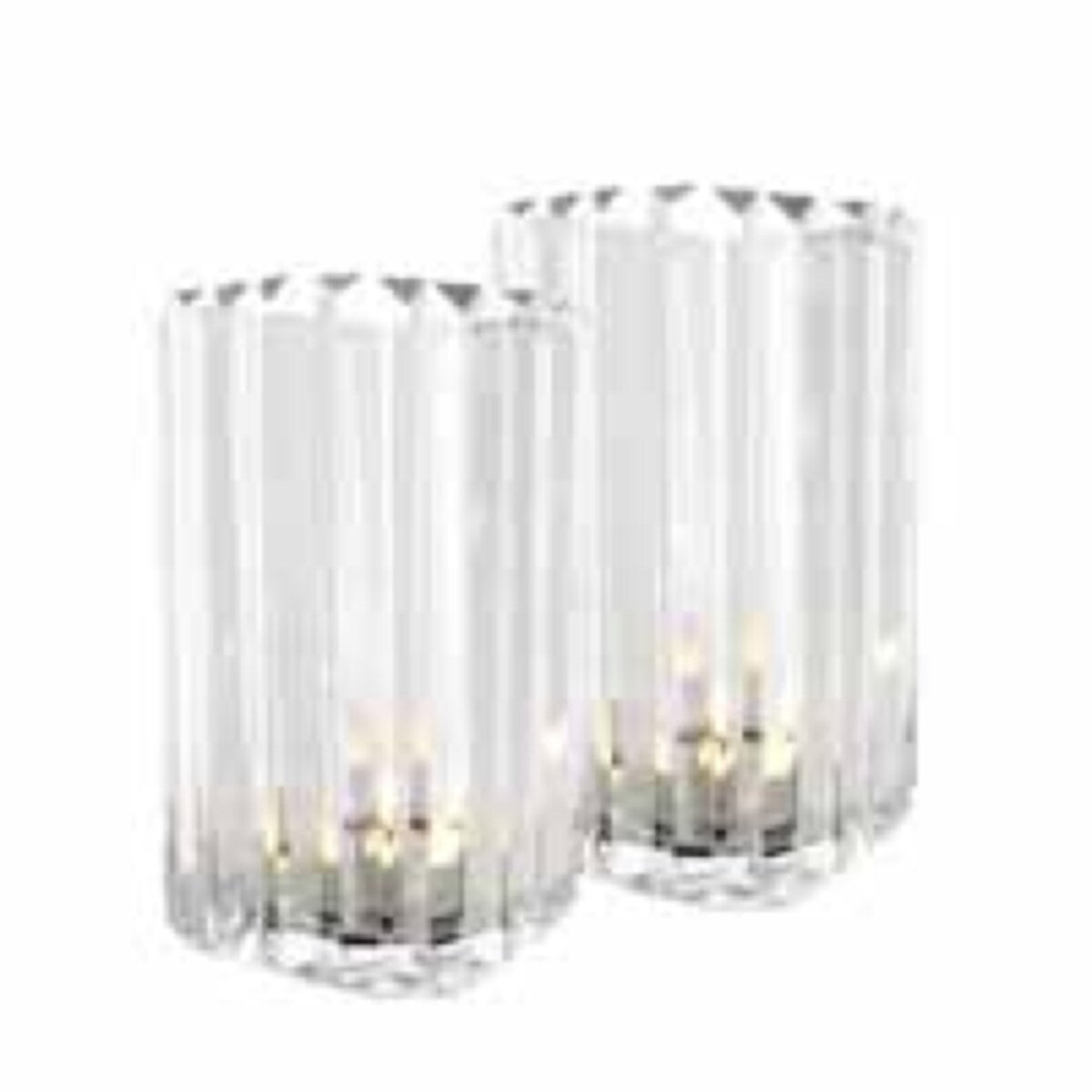 Crystal Glass Candle Holders (2) Howell | Eichholtz Miami