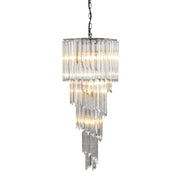 Tapered Glass Chandelier Trapani | Eichholtz Miami